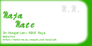 maja mate business card